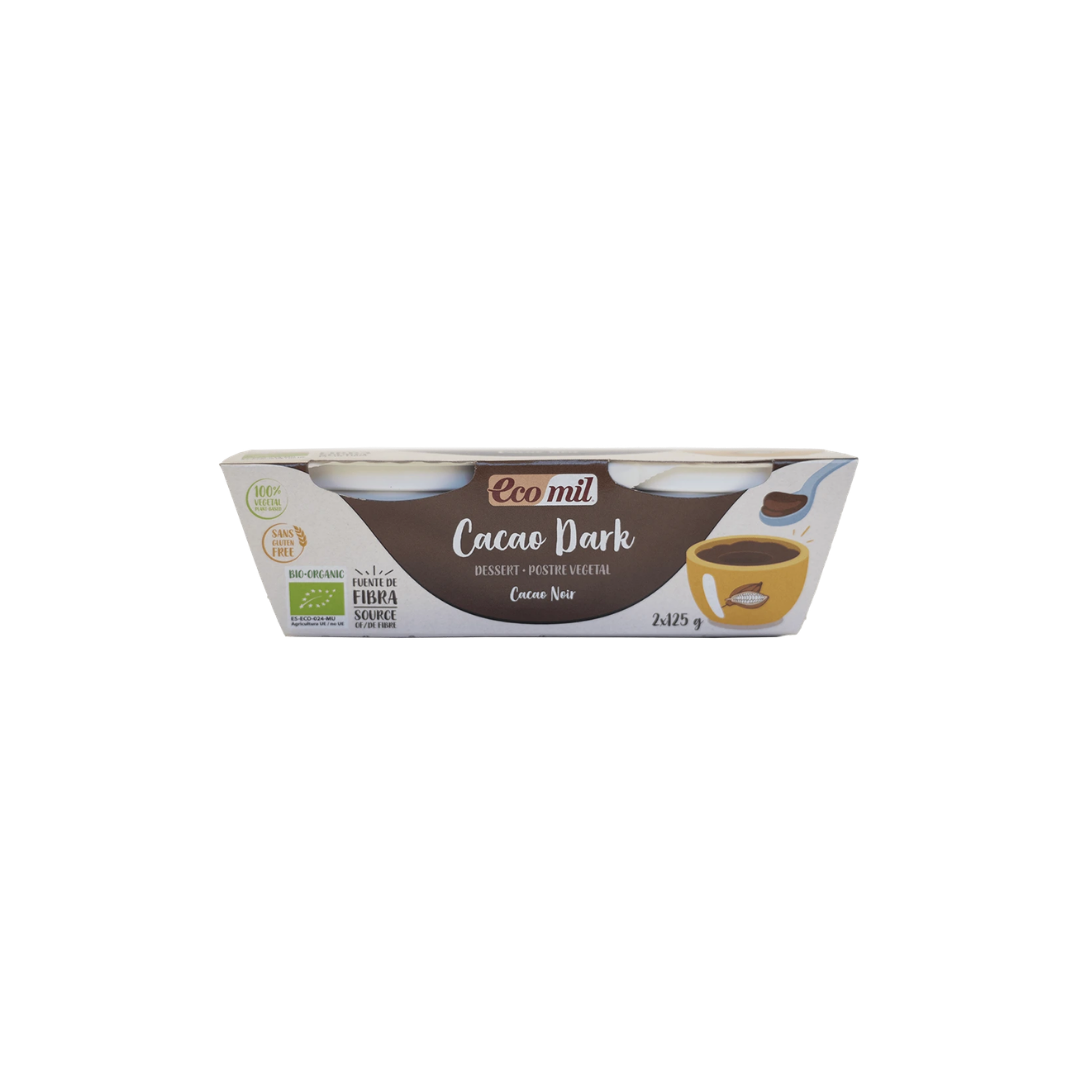 Dessert chocolat noir bio 2 x 125g - ECOMIL