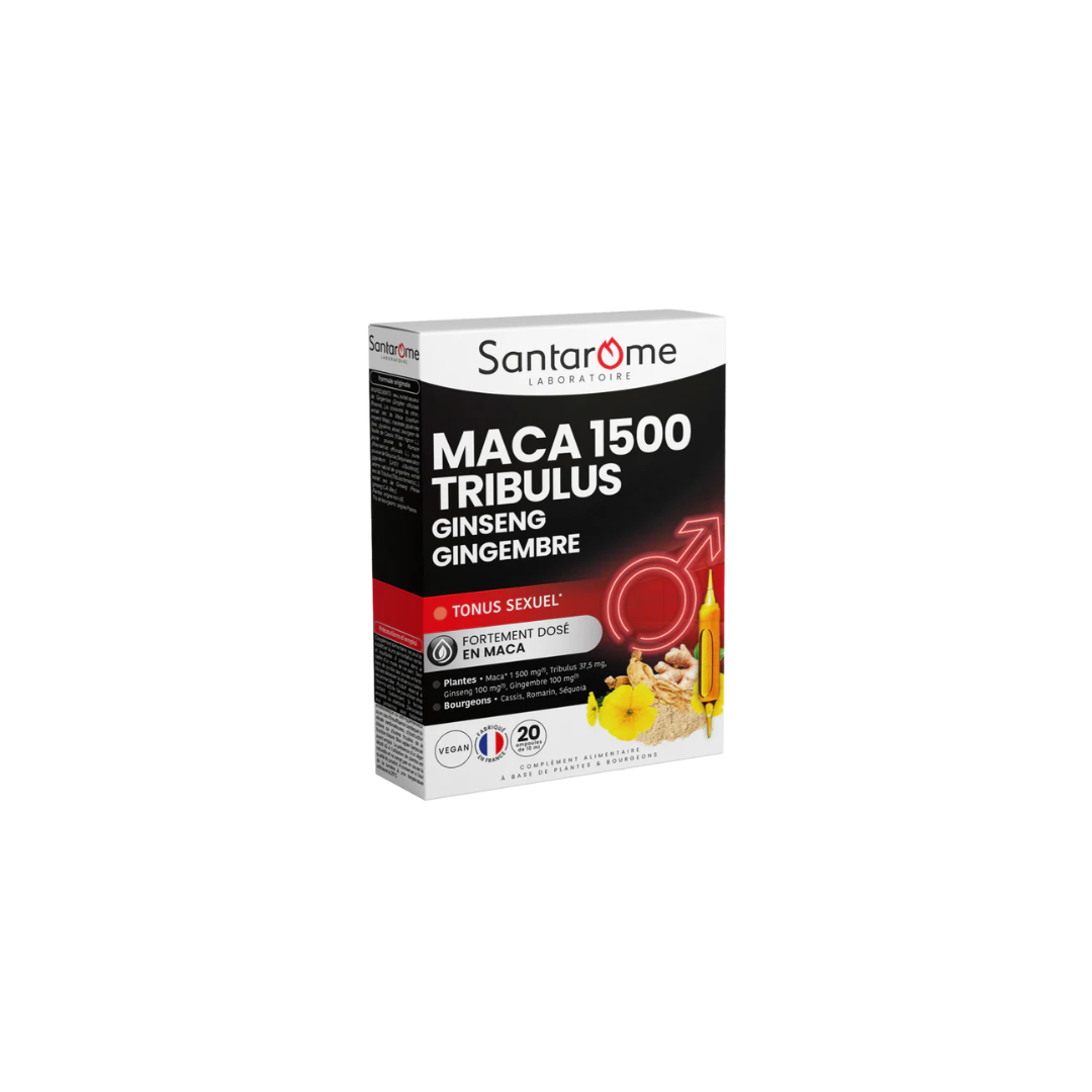 Maca Tribulus Ginseng Bio 1500 - SANTAROME