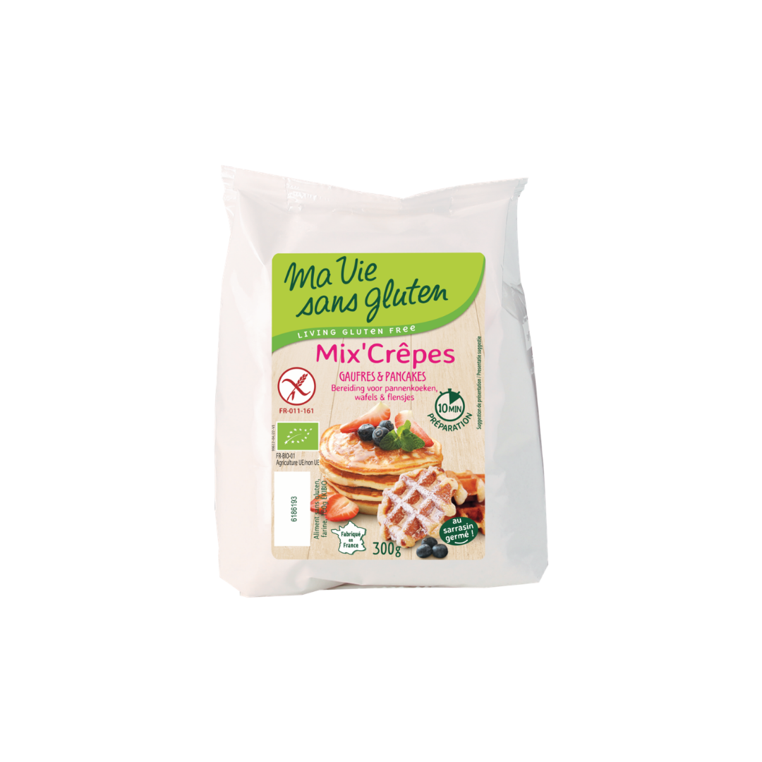 Mix crèpes, gaufres et pancakes 300g - MA VIE SANS GLUTEN