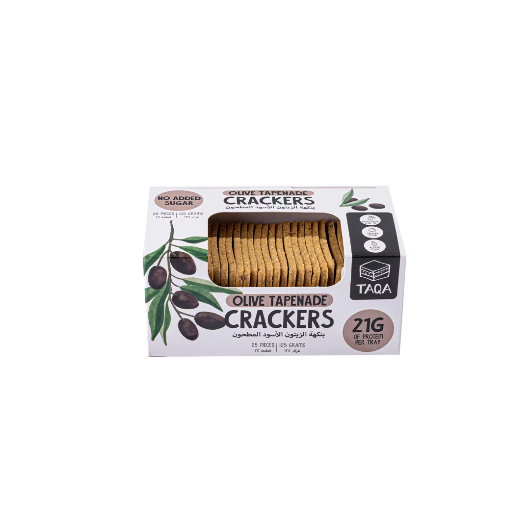 Crackers vegan olive tapenade - TAQA