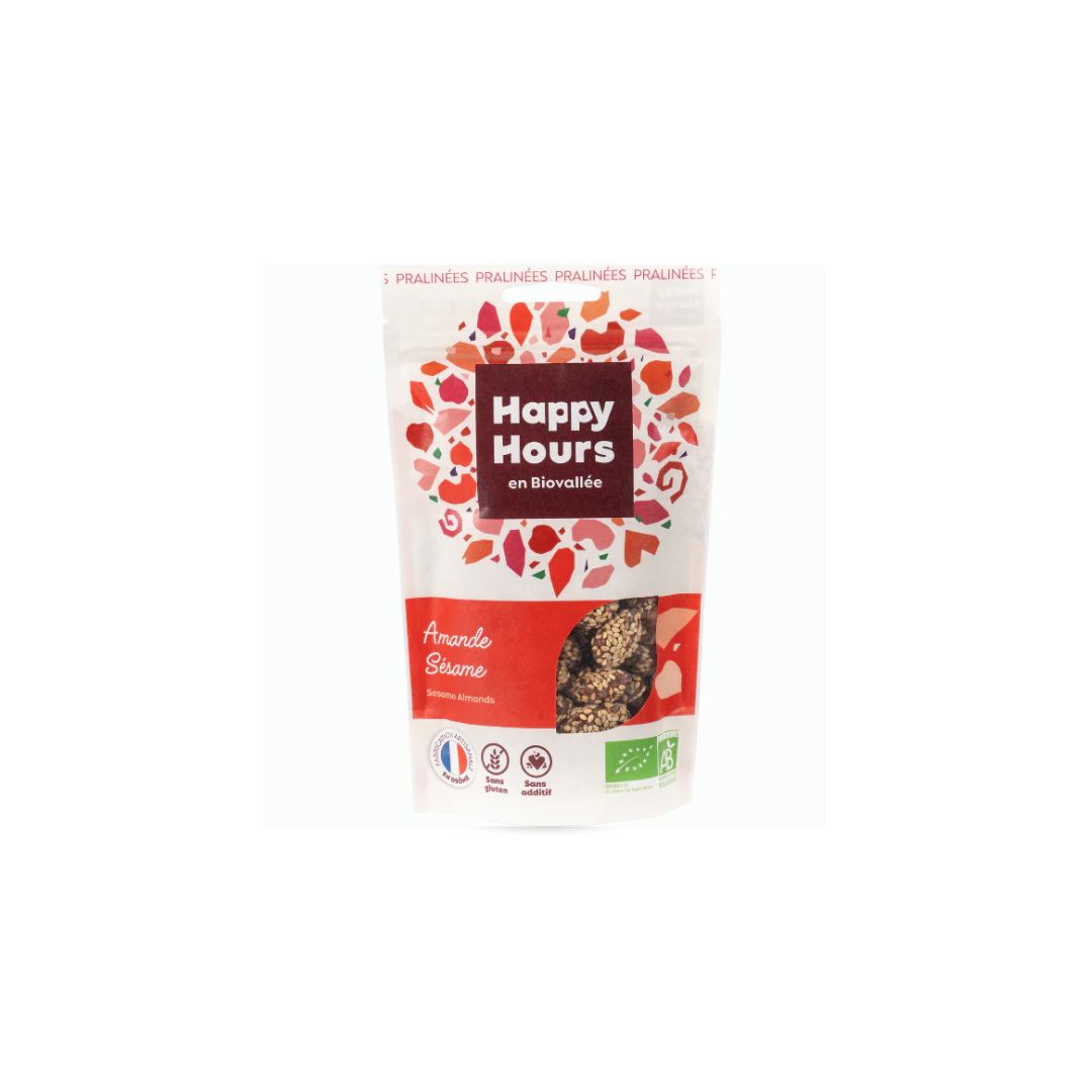 Amande Sèsame Bio 115g - HAPPY HOURS