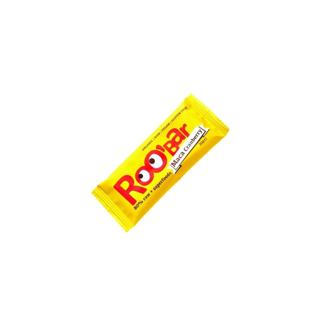 Barre Maca Cranberry 80% Cru 30g - ROOBAR