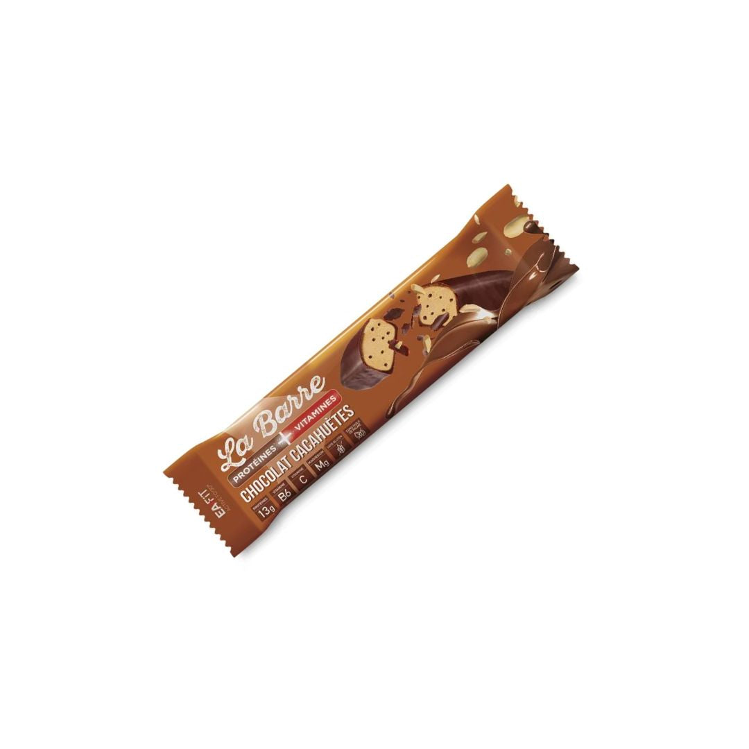 Barre Protéines + Vitamines Chocolat Cacahuètes 49g - EAFIT