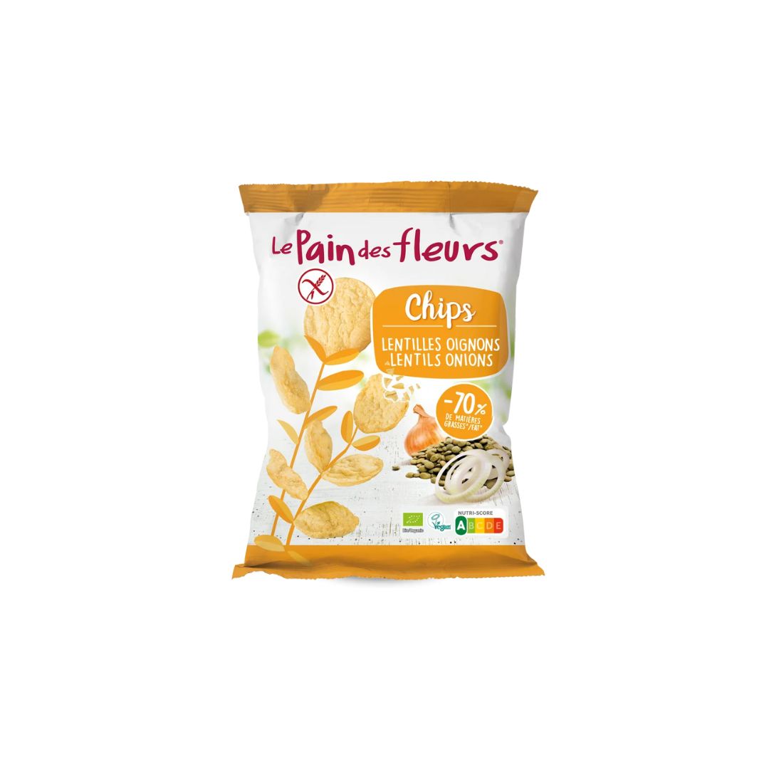 Chips de Lentilles Oignon 50g - LE PAIN DES FLEURS