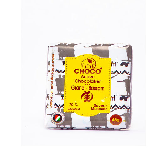 Chocolat Muscade 70% 45g - CHOCO+