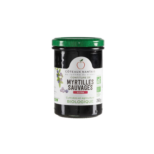 Confiture Myrtilles Bio 256g - COTEAUX NANTAIS