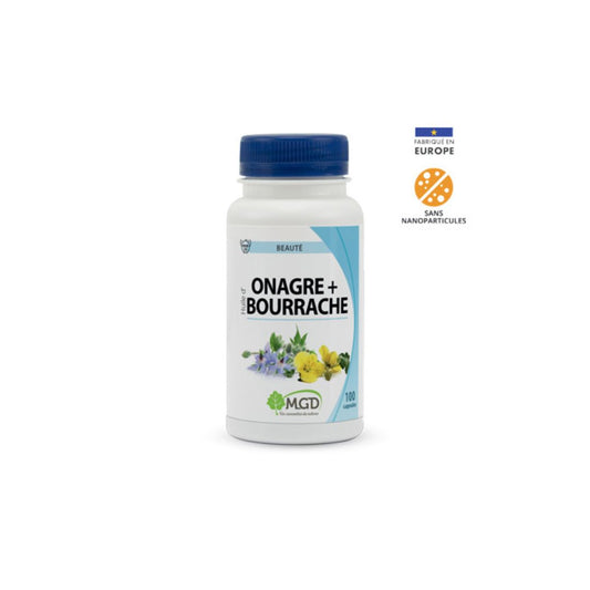 Onagre + Bourrache + Vitamine E 60 capsules 507.5mg - MGD