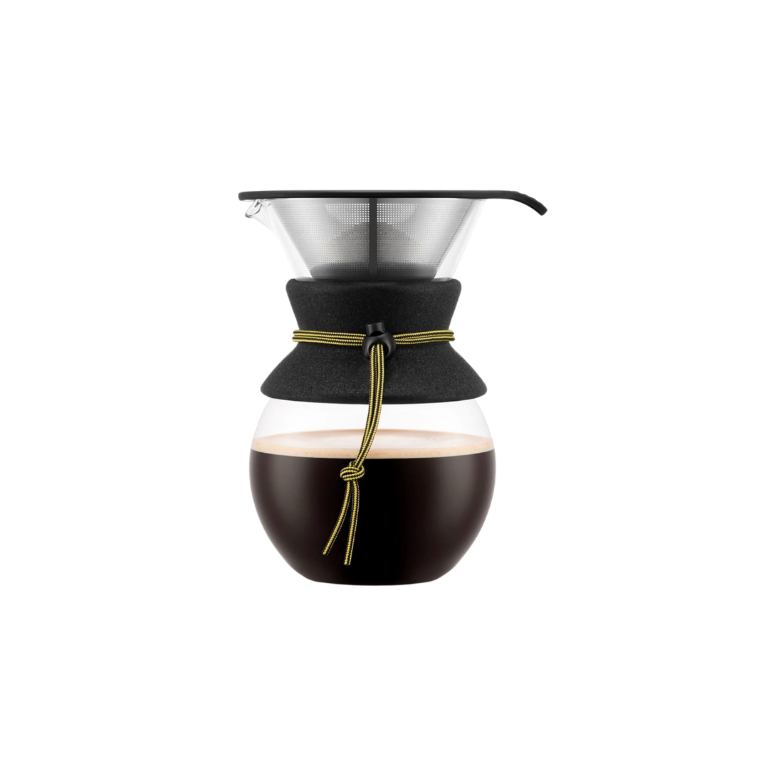 Pour Over Cafétière Filtre Inox Jaune 1L - BODUM