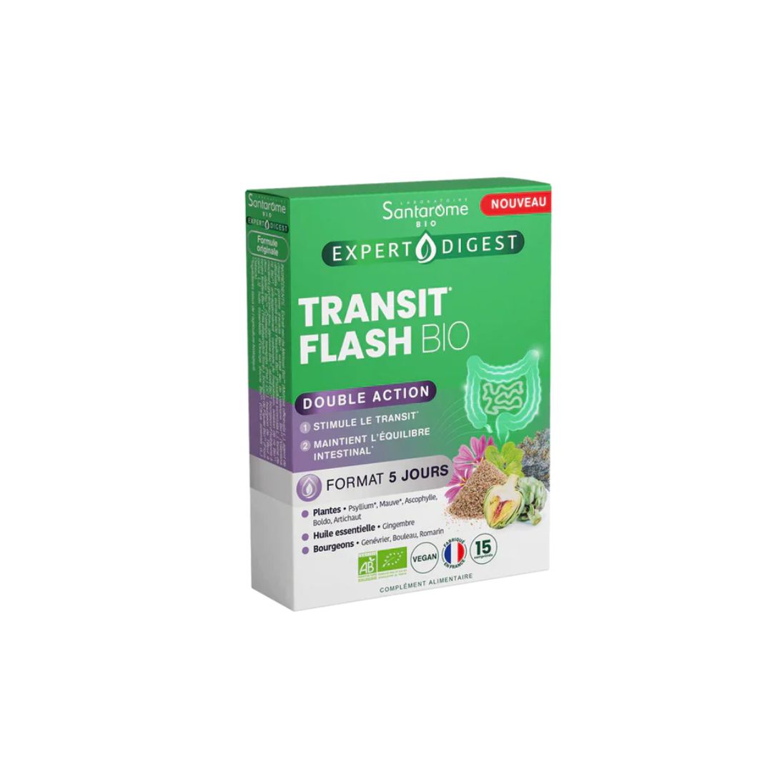 Transit Flash Bio 15 Comprimés - SANTAROME