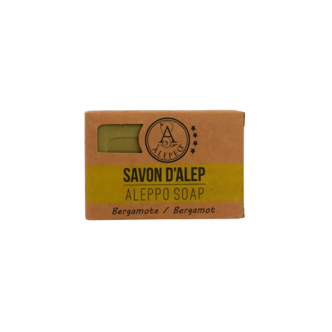 SAVON D'ALEP A LA BERGAMOTE 100G - ALEPEO