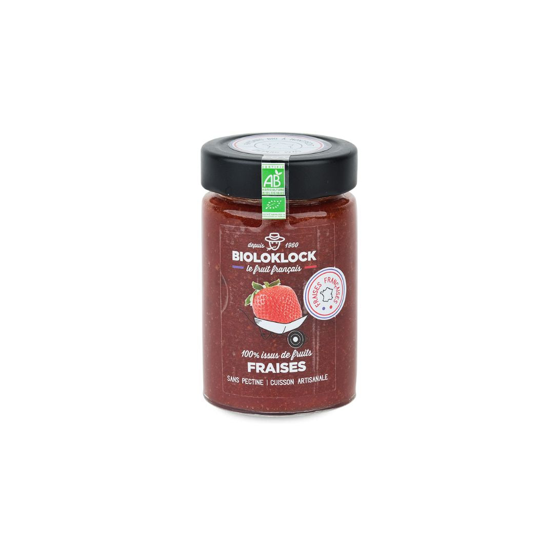 100% Issu de Fruits de Fraise Bio 210g - BIOLO'KLOCK