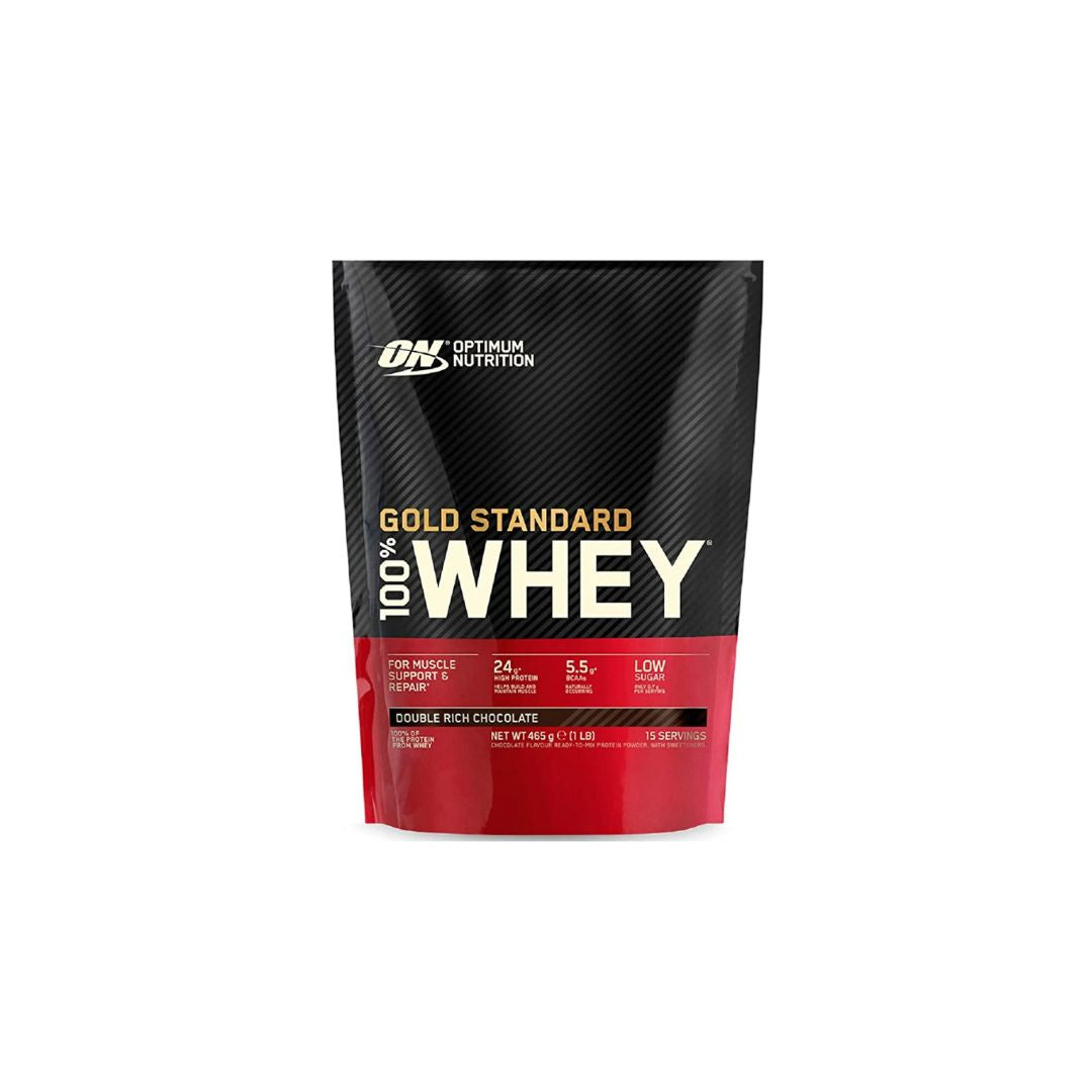 100% Whey Gold Standard Dble Rich Choco 450g OPTIMUM NUTRITION