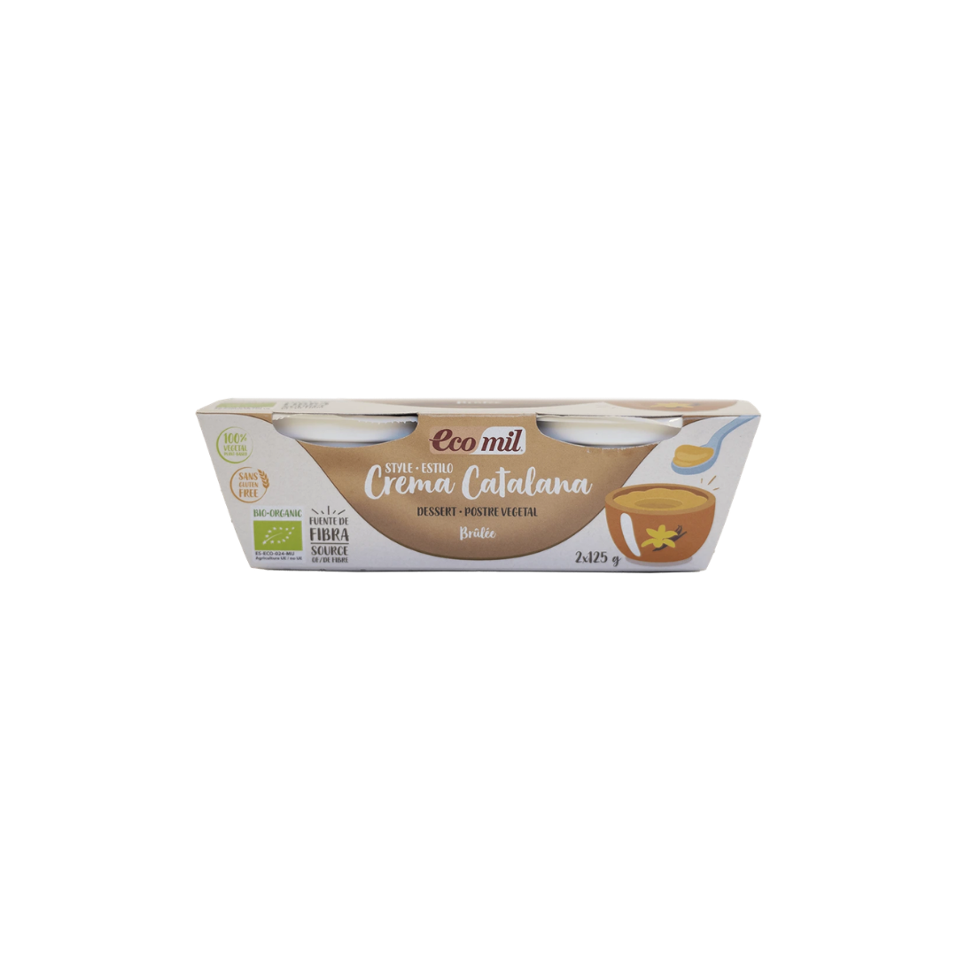 Dessert crème catalane bio 2 x 125g - ECOMIL