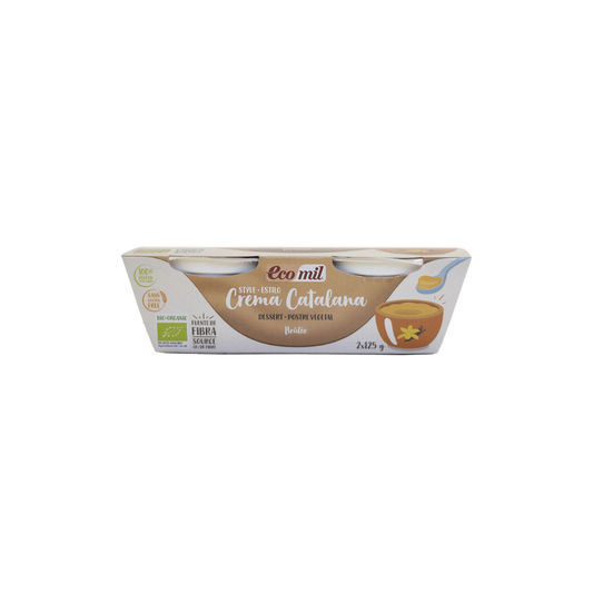 Dessert crème catalane bio 2 x 125g - ECOMIL