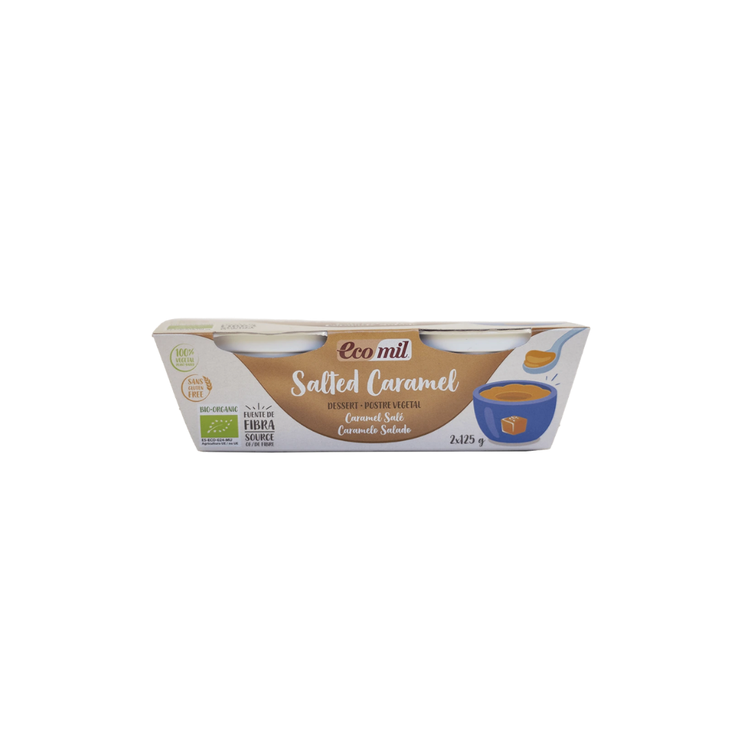 Dessert caramel salé bio 2 x 125g - ECOMIL