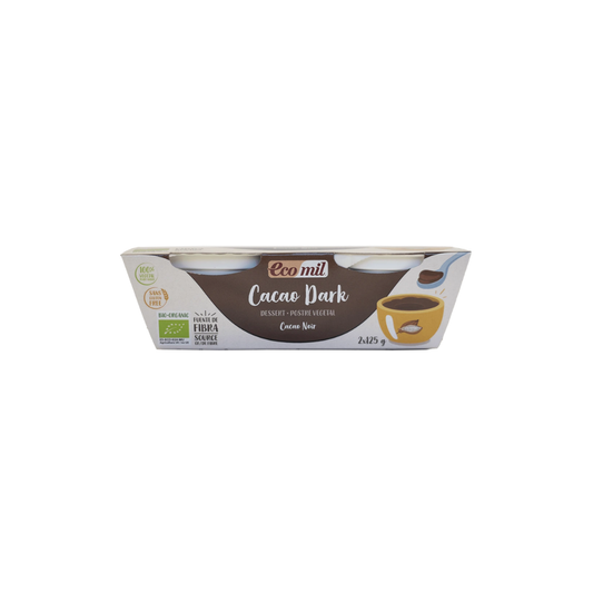 Dessert chocolat noir bio 2 x 125g - ECOMIL