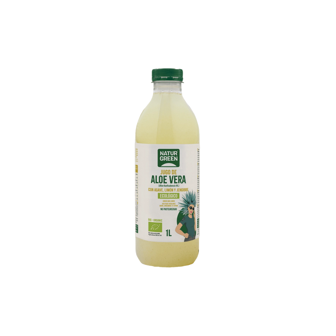 Jus aloe vera, gingembre, citron et agave bio 1L - NATURGREEN
