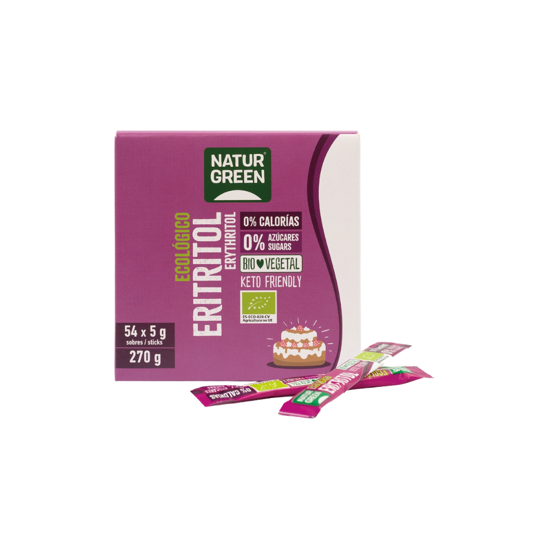 Erythritol sticks bio 5g x 54 - NATURGREEN