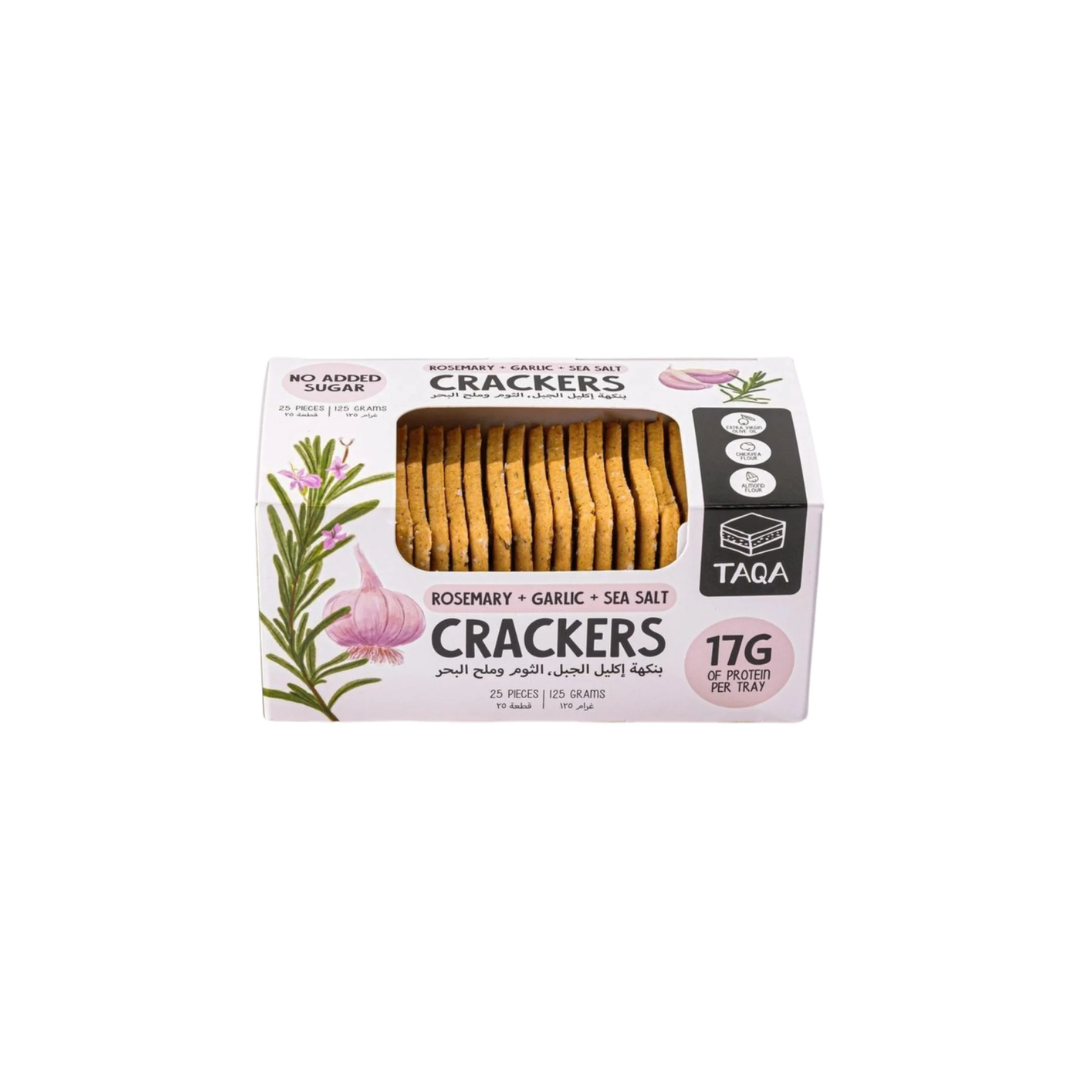 Crackers vegan rosemary & garlic - TAQA