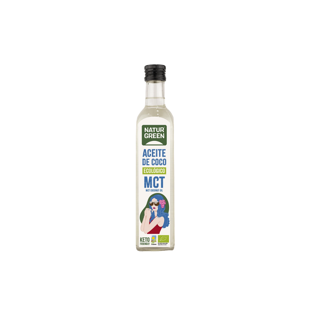 Huile de coco vierge MCT Bio 500ml - NATURGREEN