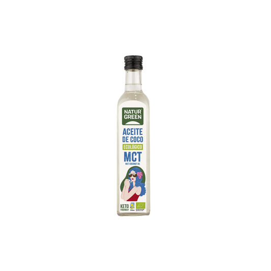 Huile de coco vierge MCT Bio 500ml - NATURGREEN