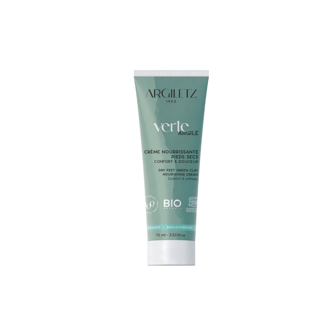 Crème nourrissante pieds secs 75ml - ARGILETZ
