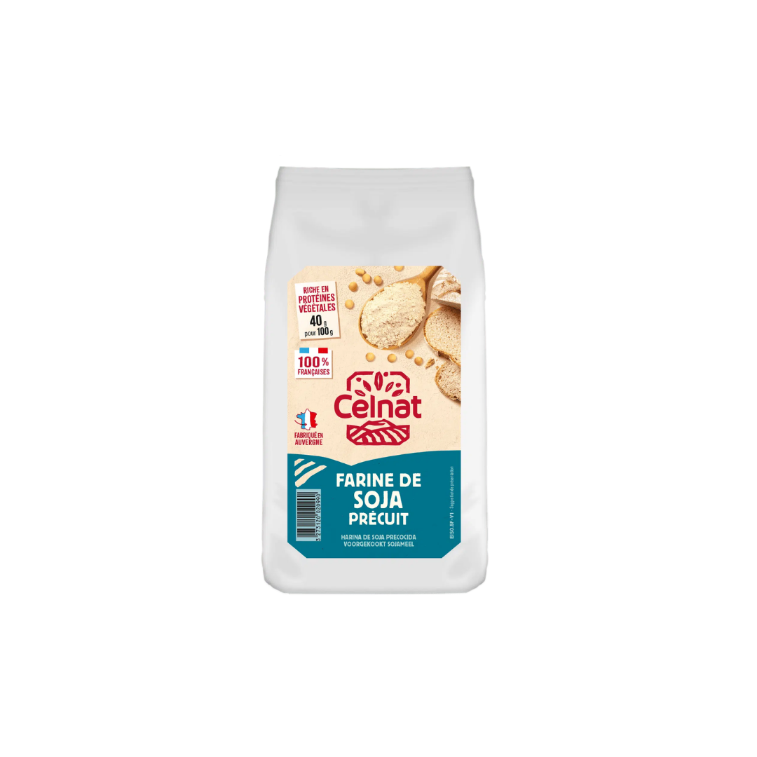 Farine de soja précuit 500g - CELNAT
