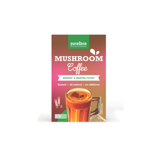 Mushroom coffee instantané bio 6,3g - PURASANA