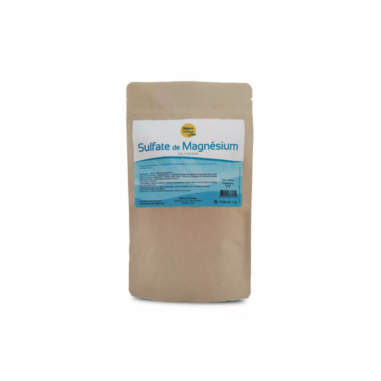 Sulfate de Magnésium (sel d'Epsom) 1kg - NATURE ET PARTAGE