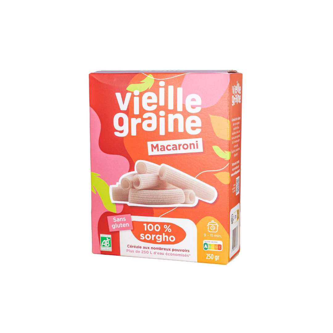 Macaroni de sorgho bio 250g - VIEILLE GRAINE