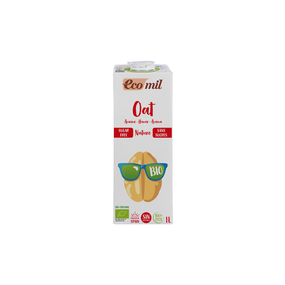Boisson avoine nature sans sucre bio 1L - ECOMIL
