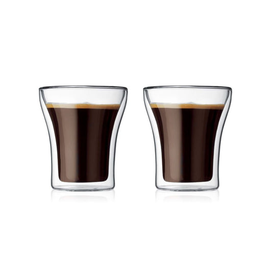 Assam Set de 2 Verres Double Paroi Transparent 200ml - BODUM