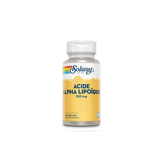 Acide Alpha Lipoïque 250mg 30 Capsules - SOLARAY