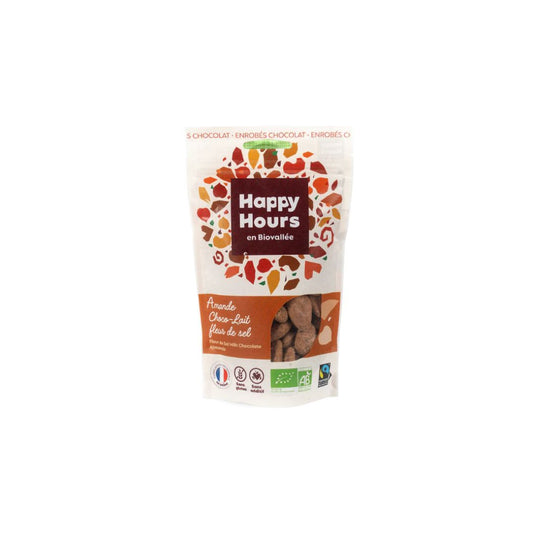 Amande Choco-Lait Fleur de Sel Bio 115g - HAPPY HOURS