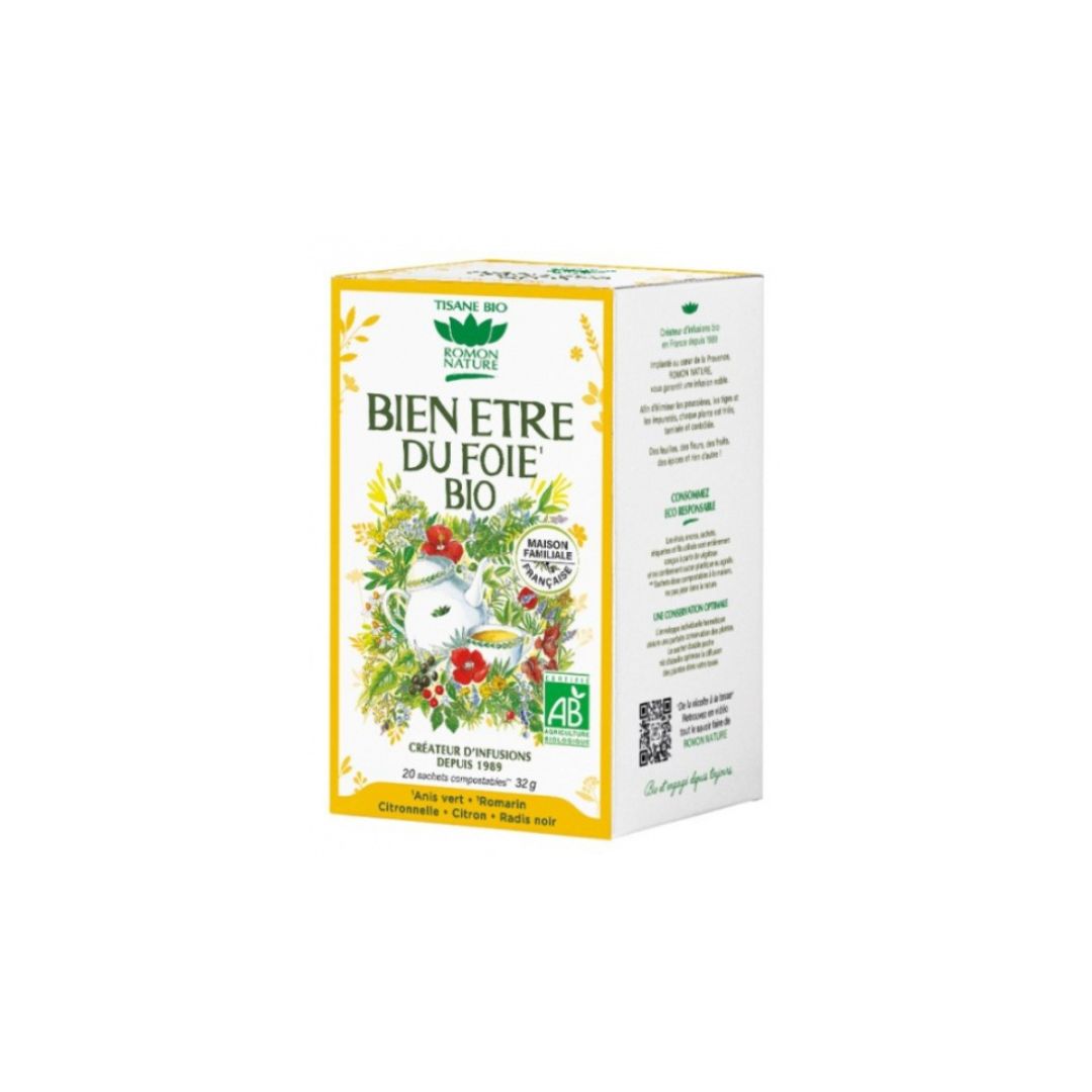 Tisane Bien-Etre du Foie Bio 32g - ROMON NATURE