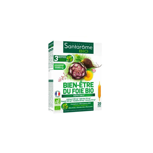 Bien-Etre du Foie Bio 20 Ampoules - SANTAROME