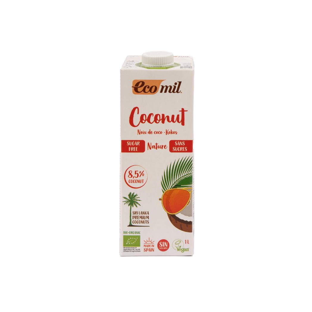 Boisson Coco Calcium Nature Sans Sucre 1L- ECOMIL