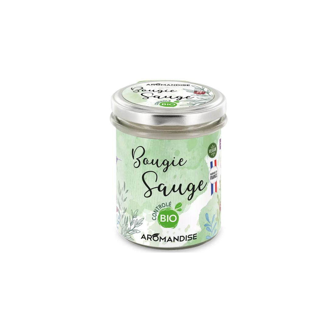 Bougie d'Ambiance Sauge 150g AROMANDISE