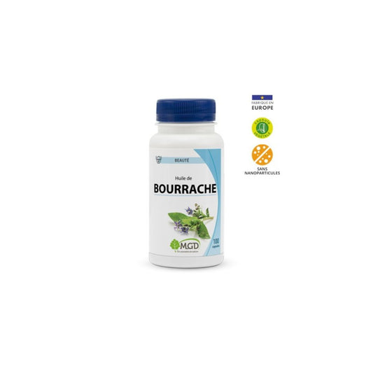 Bourrache (Huile) 100 Gélules 510mg - MGD