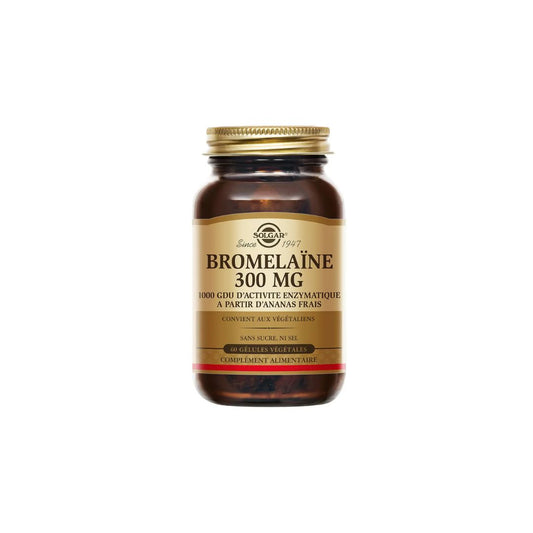 BromélaÏne 300MG 60 Gélules Végétales SOLGAR