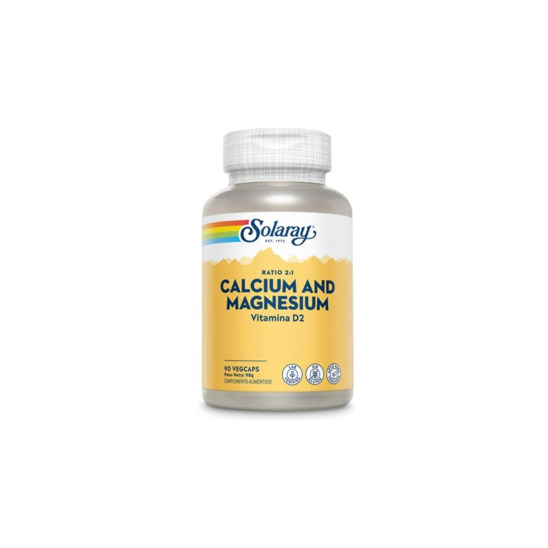 Calcium-Magnésium-Vitamine D 90 Capsules - SOLARAY