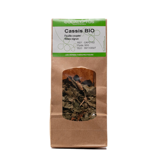 Cassis Feuilles Coupées Bio 50g