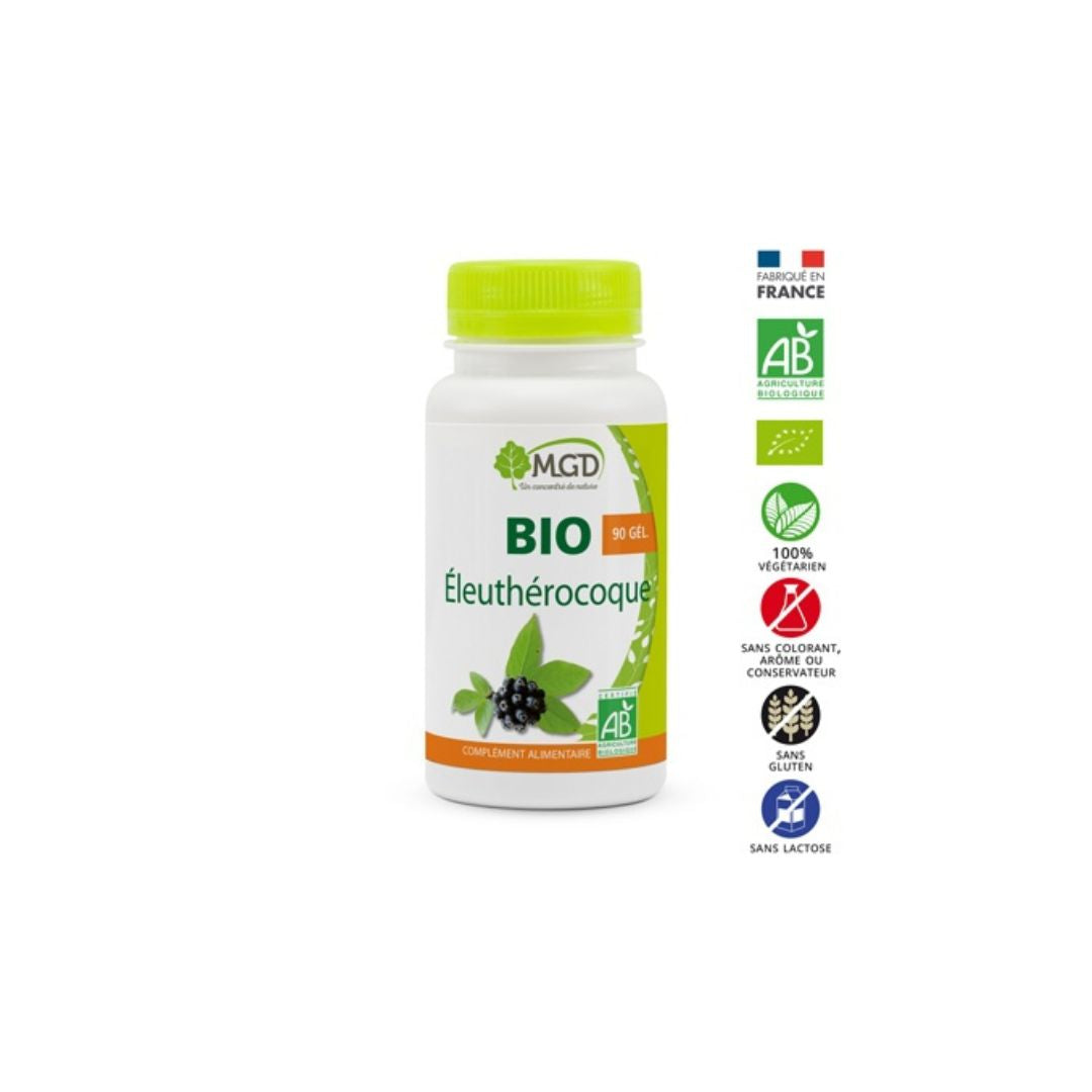 Eleuthérocoque Bio 90 Gélules 240mg - MGD