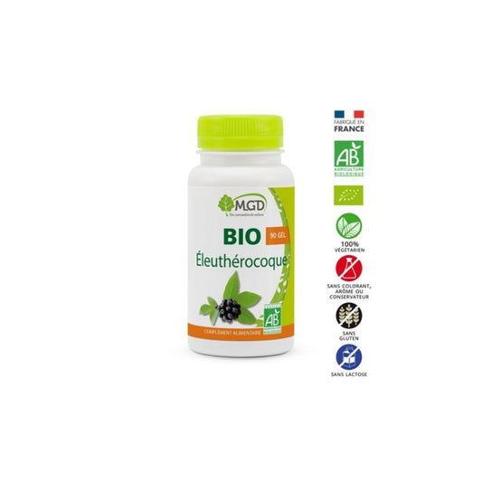 Eleuthérocoque Bio 90 Gélules 240mg - MGD