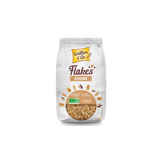 Flakes Avoine 250G - GRILLON D'OR