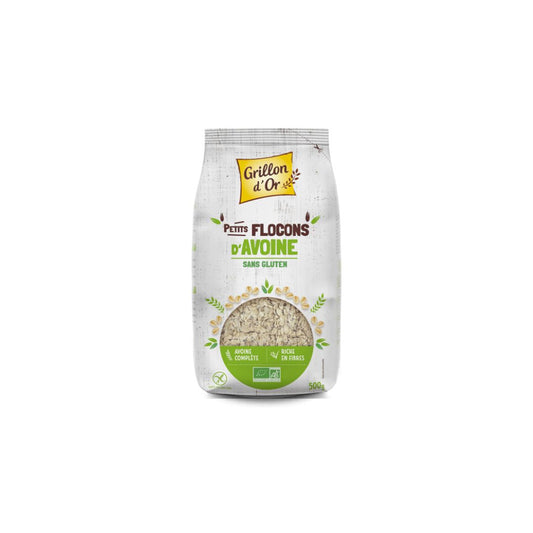 Flocons d'Avoine Petits Sans Gluten 500g - GRILLON D'OR