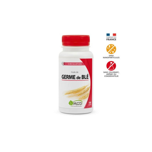 Huile de Germe de Blé + Vit E 100 Gélules - MGD