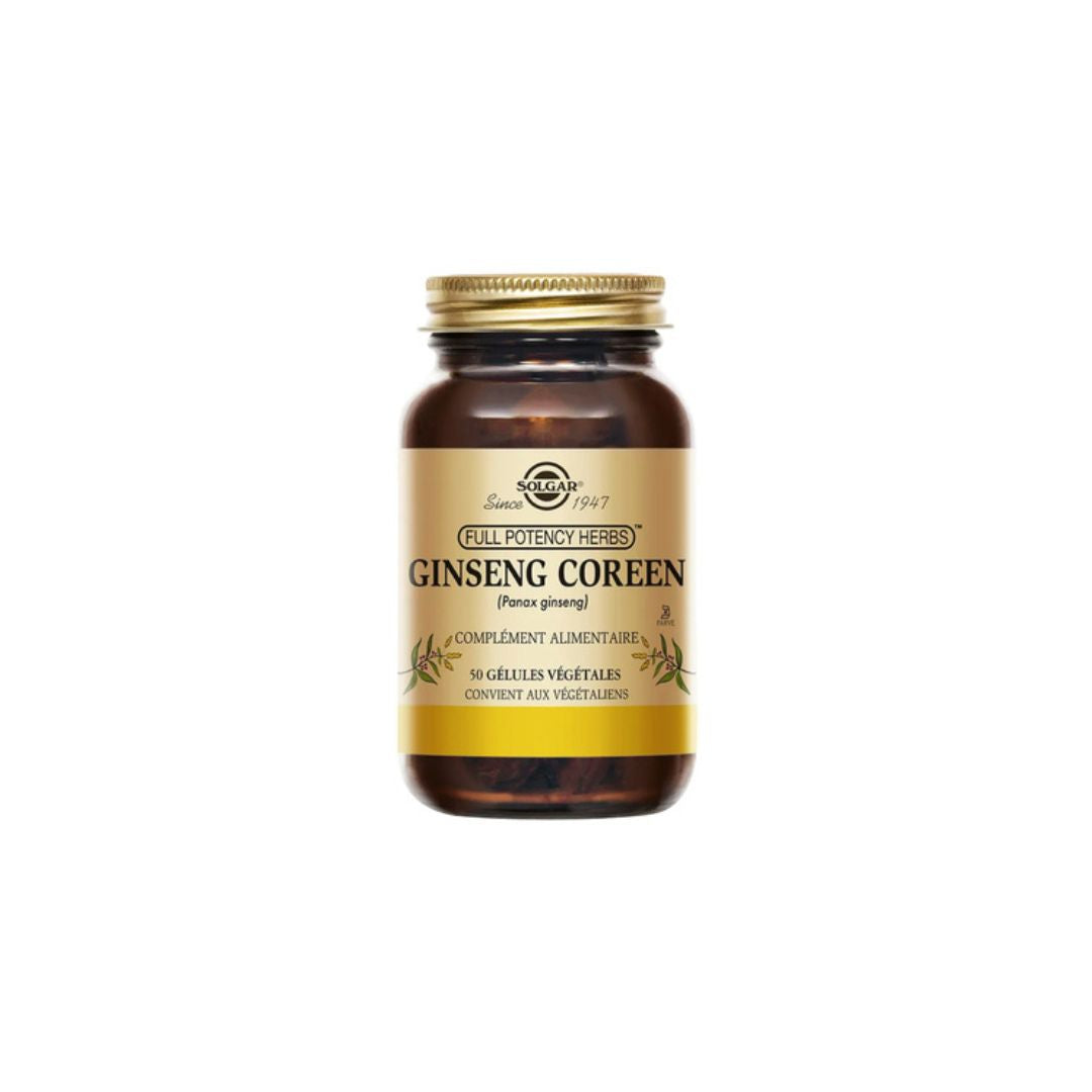 Ginseng Coréen 50 Gélules - SOLGAR