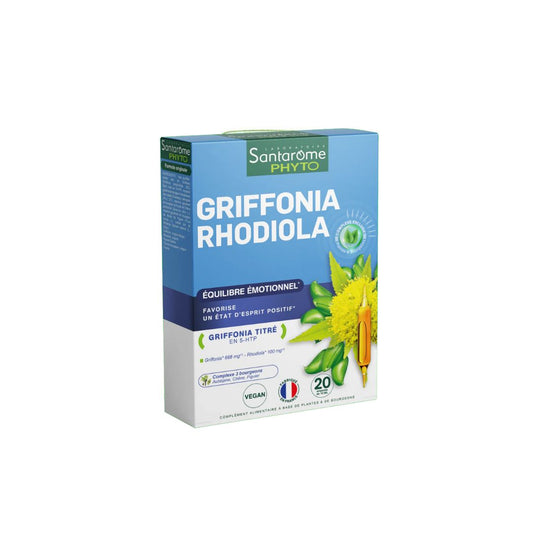 Griffonia Rhodiola 20 Ampoules - SANTAROME