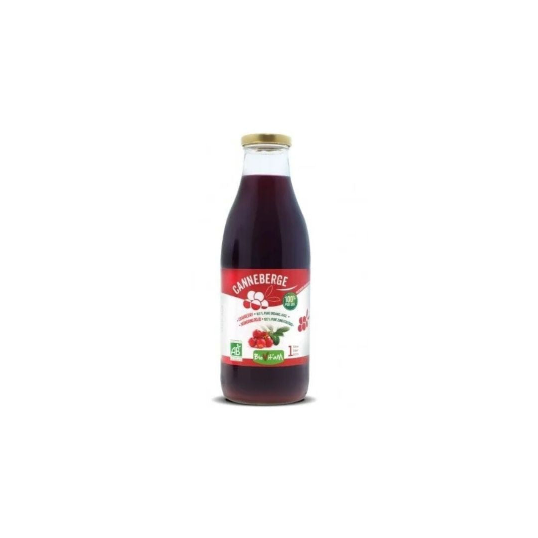 Jus de Cranberry Bio Sans Sucre 1L - BIOVITAM